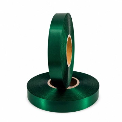 Сатинова стрічка 25мм x 200м, Хвойний Зелений