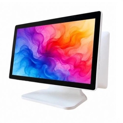 POS терминал Detaik DTK- POS1568-J6412 (White) (с дополнительным монитором 15.6