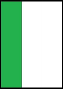 Етикетка 3 шт. на листі А4 (70 x 297 мм)