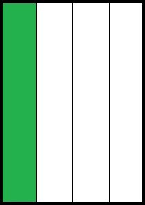 Етикетка 4 шт на аркуші А4 (52,5 x 297 мм)