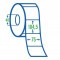 Прозора поліпропіленова етикетка 75x104,5